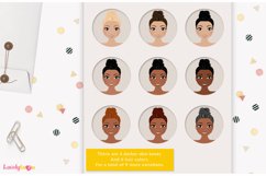 Girl clipart avatar, female logo, social brand LVB53 Eliza Product Image 4