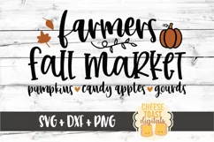 Farmers Fall Market - Fall Sign SVG PNG DXF Cut Files Product Image 2