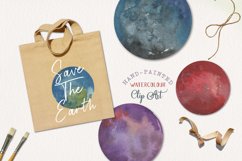 Planets 12 Watercolors Clipart Elements Space Galaxy Product Image 2