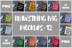 Drawstring Small Bag Mockups - 12 Product Image 1