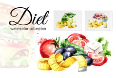 Diet. Watercolor collection Product Image 1