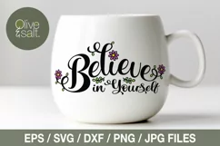 Believe in yourself svg, inspirational svg, believe svg Product Image 5