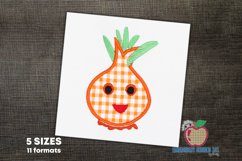 An Onion With A Smile As Cartoon Applique Product Image 1