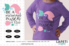 Sublimation mug designs, be a mermaid printable quote Product Image 1