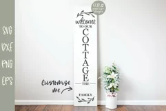 Welcome To Our Cottage - Family Name Sign SVG Product Image 2