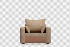 Isometric Arm Chair 3D isolated render Product Image 1