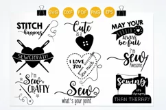 Sewing svg bundle cutting files svg, dxf, pdf, eps, png - Free Design of The Week Product Image 2