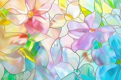 Stained Glass Abstract Flower Background Wallpaper Product Image 1