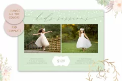 PSD Kids & Children Photo Session Card Template - Design #56 Product Image 3