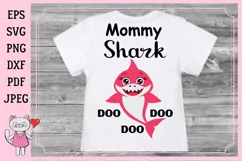 Mommy shark Svg files Mommy svg Product Image 3