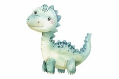 Watercolor Cute Carnotaurus Dinosaur Cartoon Product Image 3