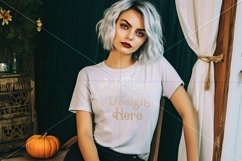 Halloween T-Shirt Mockup for Women, White T-Shirt Mockup, 12 Product Image 2