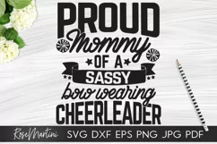 Proud Mommy of a Sassy Bow Wearing Cheerleader Cheer Mama Product Image 1