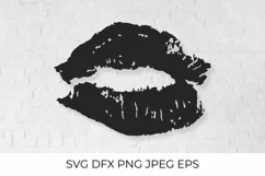 Lips SVG. Kiss SVG. Lips print. Lipstick kiss. Product Image 1
