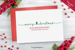 Holiday Card, Red & Gold Stationery-JPG & PSD smart objects Product Image 4