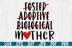 Foster adoptive biological mother svg, foster care Product Image 1