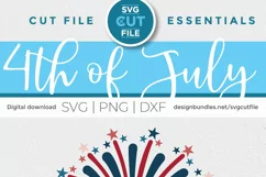 Fourth of july svg - a USA fireworks svg for crafters Product Image 4