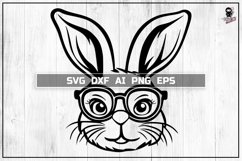 Easter Bunny SVG, Cute Baby animal Cut file Product Image 1