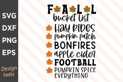 Fall Bucket List.. SVG Product Image 1