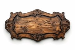 Vintage Wooden Nameplate Signboard Product Image 1