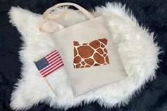 Political divisions of the US. Fluffy giraffe print Product Image 4