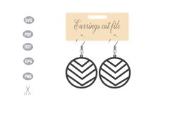 Earrings Template SVG Product Image 1