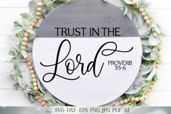 Trust In The Lord SVG | Proverbs SVG | Christian SVG | dxf a Product Image 1