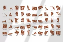 Political divisions of the US. Fluffy giraffe print Product Image 5