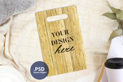 Cutting board mockup full wrap PSD Neutral background JPG Product Image 2