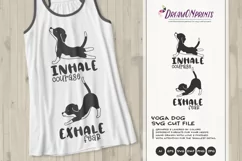 Yoga Dog SVG | Inhale Exhale | Dog Illustration Product Image 1
