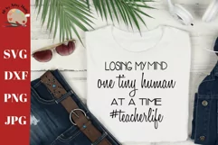 funny teacher svg, #teacherlife, tiny humans teacher shirt Product Image 1
