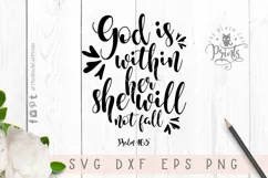 Psalm 465 SVG Bible verse SVG PNG EPS DXF Product Image 2