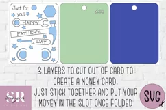 Fathers day Money card | Paper cutting | Money card SVG Product Image 2