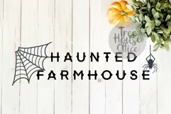 Haunted Farmhouse Halloween Front Porch SIgn SVG PNG JPG DXF Product Image 3