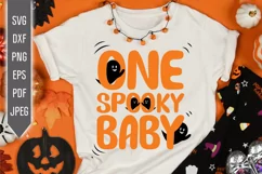 One Spooky Baby Svg. Baby's First Halloween Svg Product Image 1