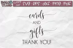 Wedding Sign SVG, Cards and Gifts SVG, Wedding SVG Product Image 2