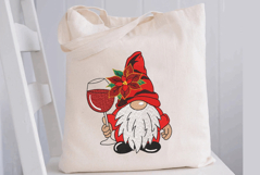 Christmas Gnome with Wine Glass Product Image 2