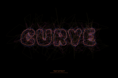 Chalk Line Art Style Text Effect Editable Product Image 1