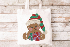 Gingerbread Cookie. Christmas Machine Embroidery Design Product Image 2