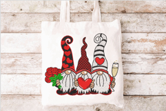 Valentine Gnome, Machine embroidery design Product Image 2