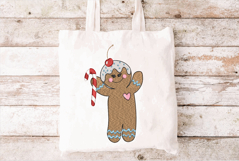 Gingerbread Cookie. Christmas Machine Embroidery Design Product Image 2