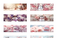 100 Christmas Mug Wrap Bundle, Snowman Sublimation, Santa Product Image 17