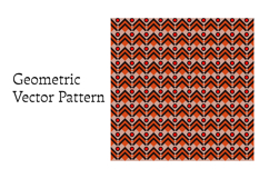 seamless geometric ornamental pattern. vector illustration Product Image 1