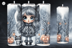 4 Cute Halloween Tumbler Wrap Sublimations, 20 oz Product Image 2