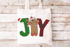 Gingerbread. Joy Christmas Machine Embroidery Product Image 2