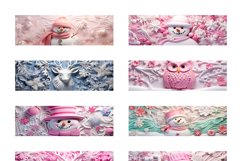 100 Christmas Mug Wrap Bundle, 3D Snowman Sublimation PNG Product Image 17