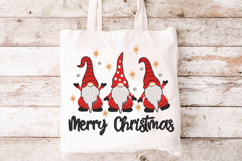Three Christmas Gnomes. Merry Xmas Machine Embroidery Product Image 2