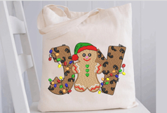 Gingerbread Man. Joy Christmas Machine Embroidery Product Image 2