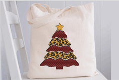 Christmas Tree Machine Embroidery Design. Product Image 3