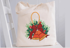 Christmas Bells Machine Embroidery Design Product Image 2
